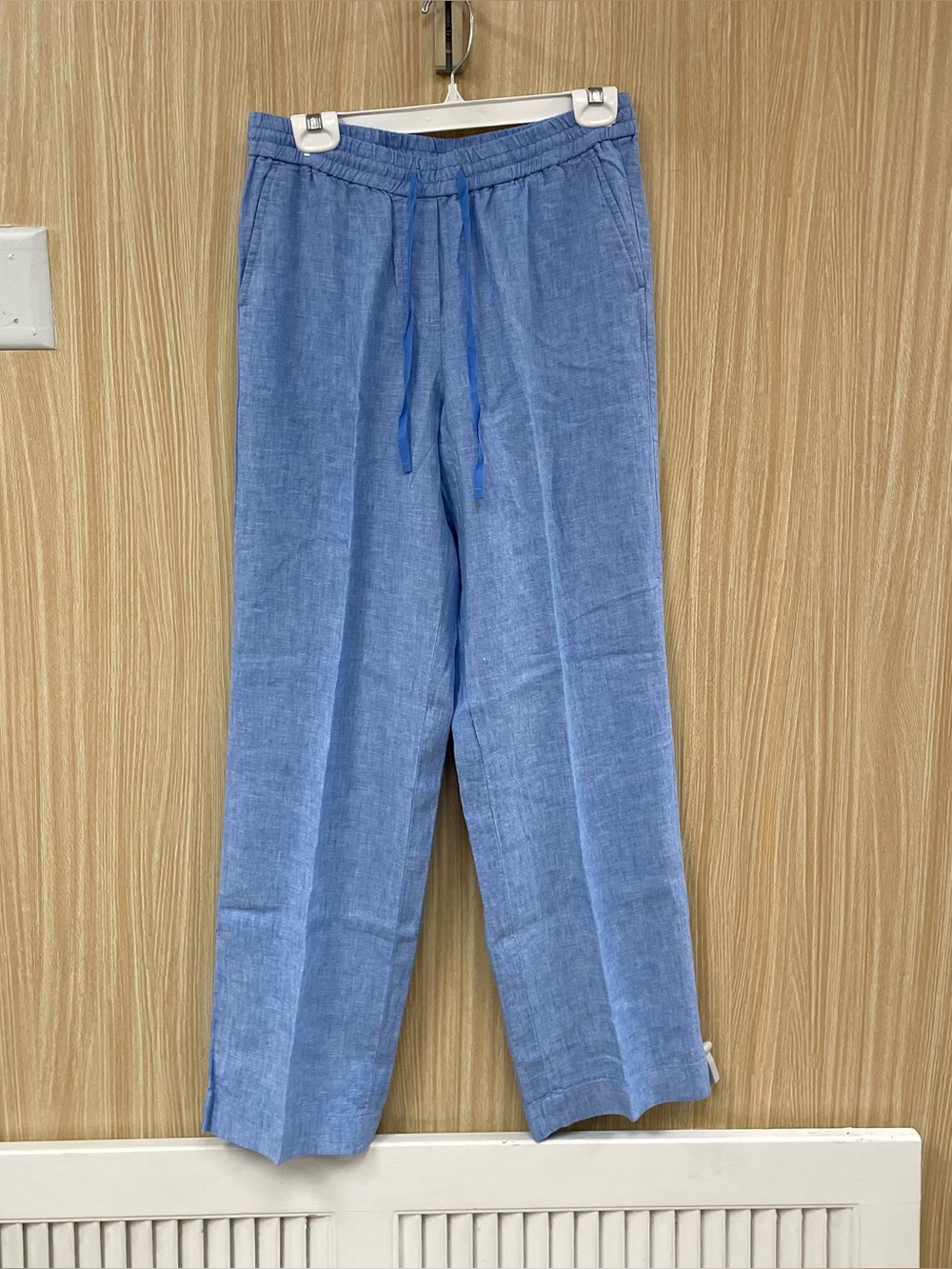 Talbots blue linen pants size small